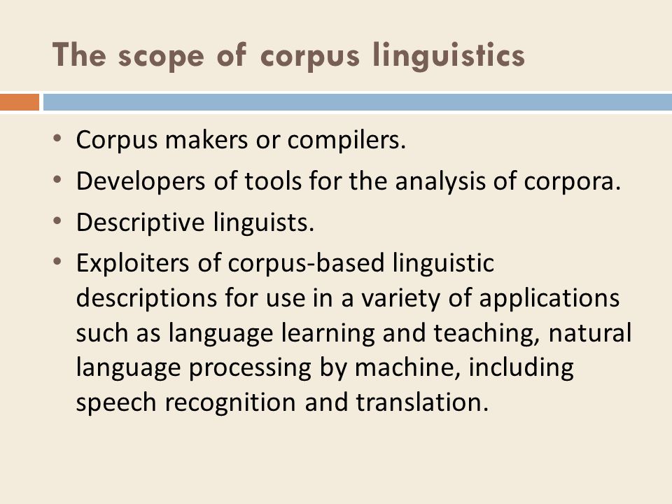 Writing a paper in english corpus linguistics